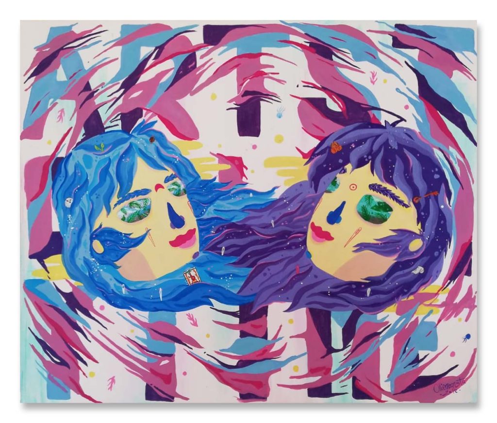 Olliemoonsta Art Steals My Life 50x60 2018 w