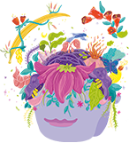 Nazadelrosalartandillustrationlogo